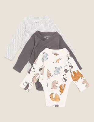 Lot De 3 Bodys 100 Coton Pour Dysplasie De La Hanche Jusqu Au 12 Mois