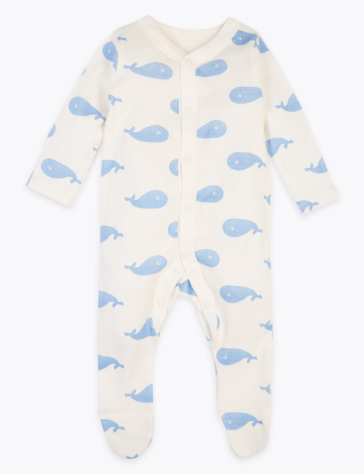 3 Pack Organic Cotton Patterned Sleepsuits (5lbs-3 Yrs)