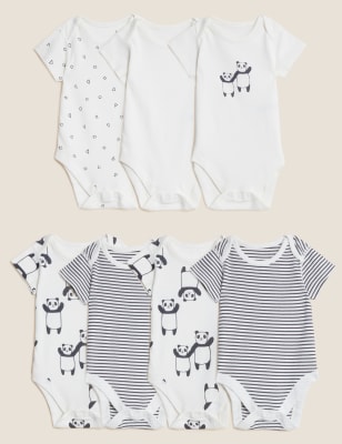 

Unisex,Boys,Girls M&S Collection 7pk Pure Cotton Printed Bodysuits (0-3 Yrs) - Carbon, Carbon