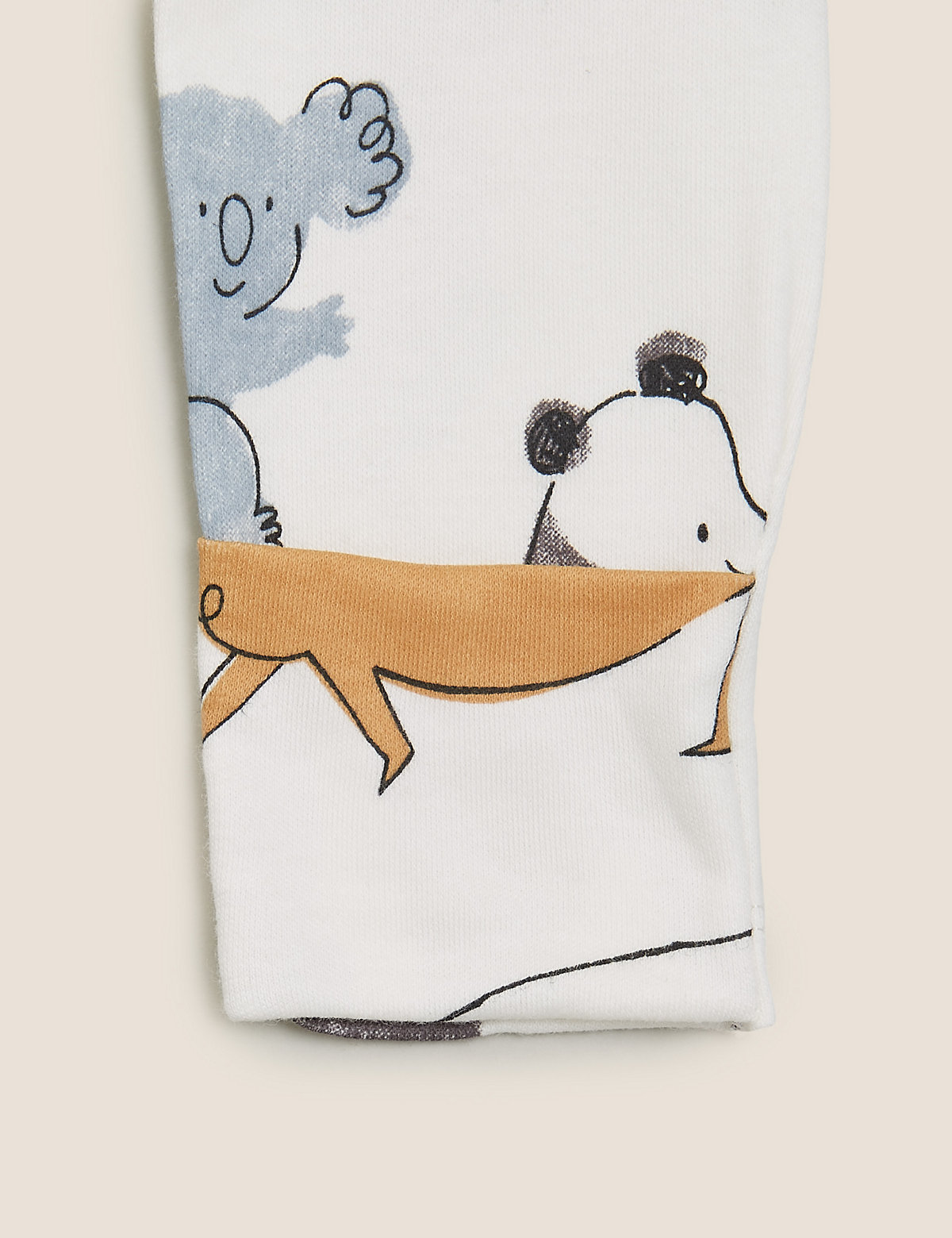 5pk Organic Cotton Printed Animal Bodysuits ( 6½lbs - 3 Yrs)