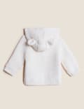 Pure Cotton Chunky Knitted Cardigan (0-3 Yrs)