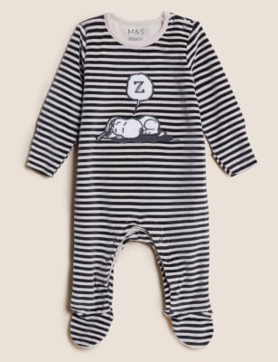 

Unisex,Boys,Girls M&S Collection Cotton Rich Velour Snoopy™ Sleepsuit (0-3 Yrs) - Biscuit, Biscuit