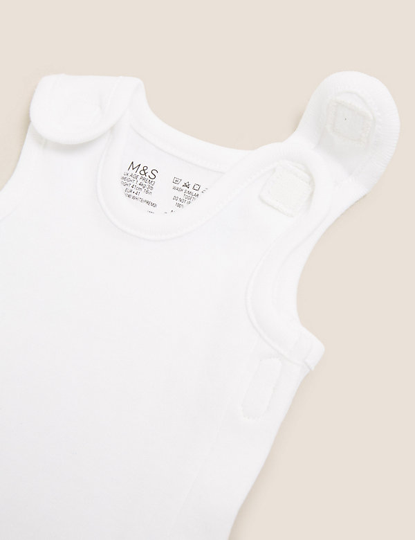 3pk Pure Cotton Premature Bodysuits (3lbs-4lbs) - JM