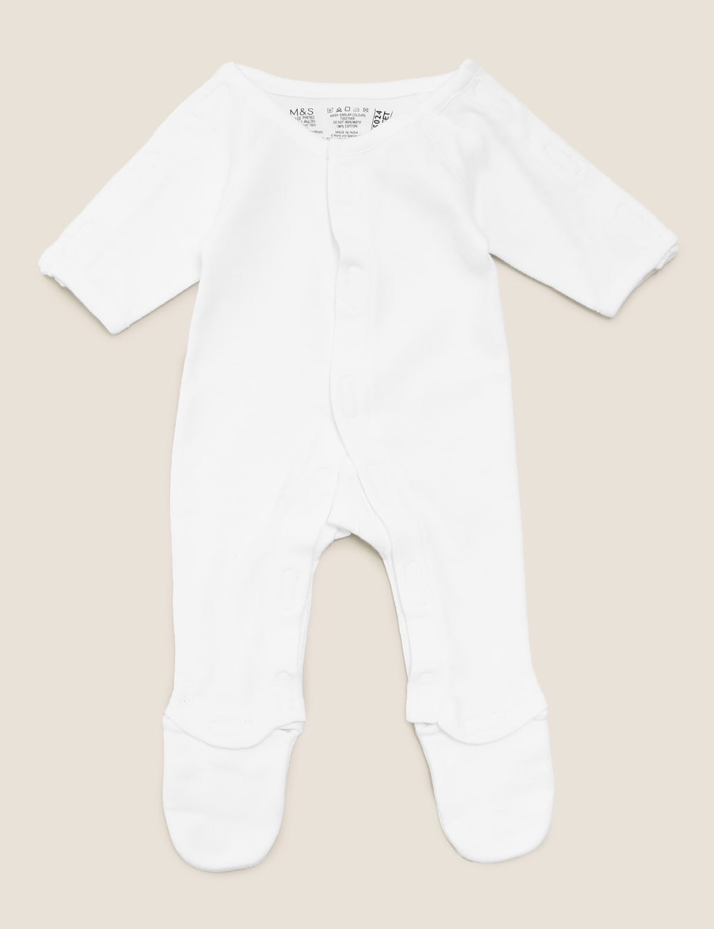 3pk Pure Cotton Premature Sleepsuits (3lbs-4lbs) image 3