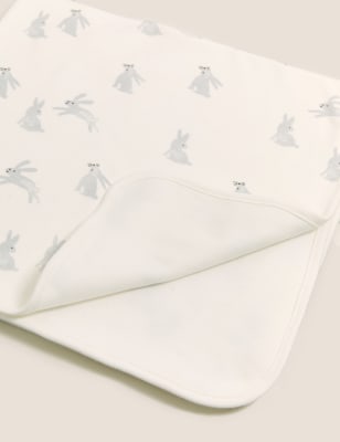 

M&S Collection Schal aus reiner Baumwolle mit Tiermuster - Ivory Mix, Ivory Mix
