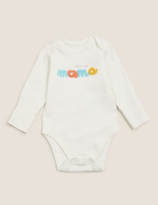 

Unisex,Boys,Girls M&S Collection Pure Cotton Mama Slogan Bodysuit (7lbs - 12 Mths) - Ivory Mix, Ivory Mix