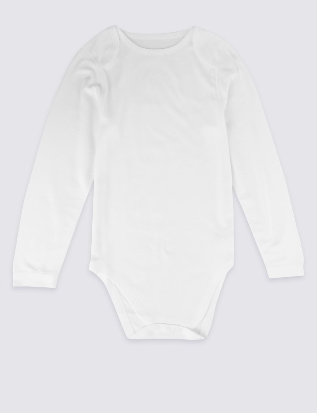 Flat Seams Pure Cotton Long Sleeve Bodysuit (3-16 Yrs) image 1