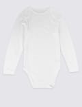 Flat Seams Pure Cotton Long Sleeve Bodysuit (3-16 Yrs)