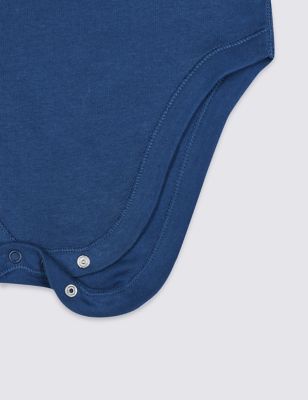 

Unisex,Boys,Girls M&S Collection Adaptive Pure Cotton Bodysuit (3-16 Yrs) - Blue Mix, Blue Mix