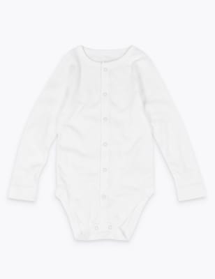 

Unisex,Boys,Girls M&S Collection Adaptive Cotton Bodysuit (7lbs-16 Yrs) - White, White