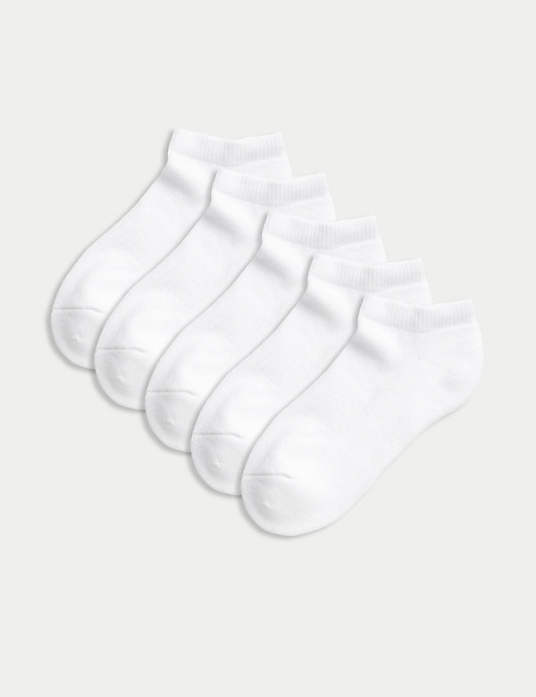 5pk of Cushioned Trainer Liner Socks - LU