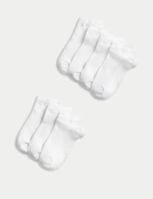 Lot de 7 paires de socquettes en coton - White