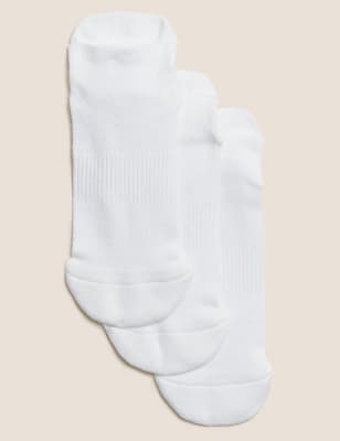 3pk Cotton Trainer Liner Socks | M&S