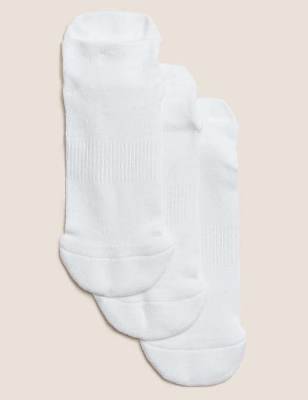 3 Pack Cotton Trainer Liner Socks