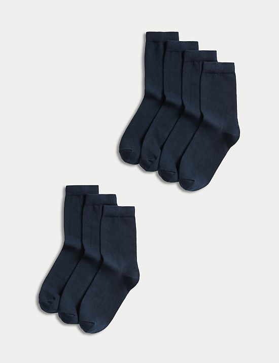 7pk of Ankle School Socks