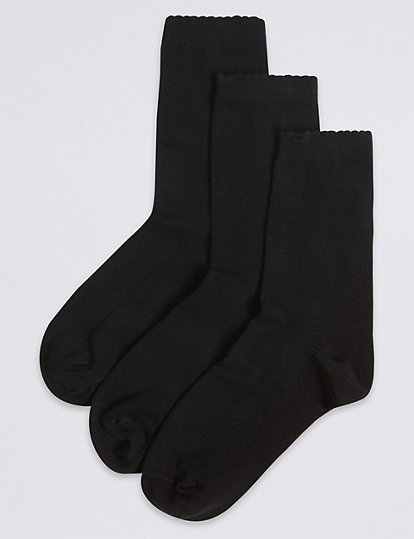 3 Pairs of Supersoft Ankle School Socks