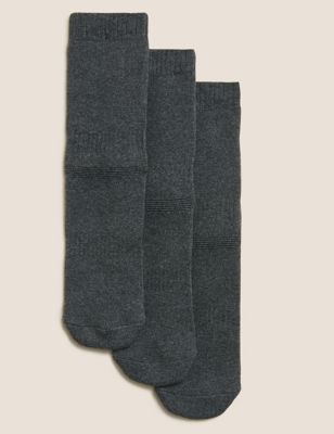 

Unisex,Boys,Girls M&S Collection 3pk Thermal Socks - Grey, Grey