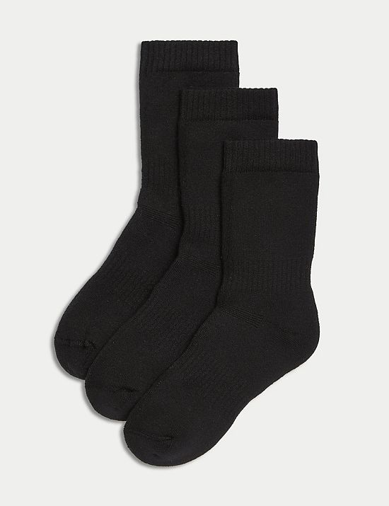 3pk Cotton Blend Thermal Socks