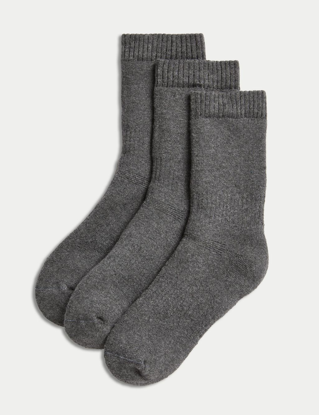 3pk Cotton Blend Thermal Socks (7-10 Yrs) image 1