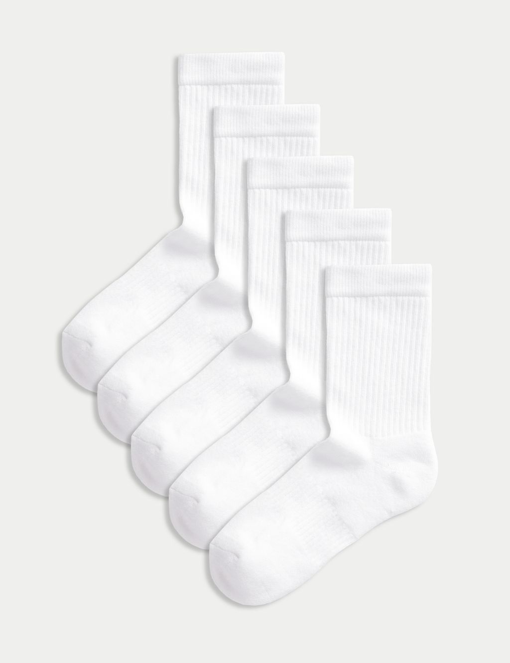 5pk Cotton Rich Sports Socks (6 Small - 10.5 Large)
