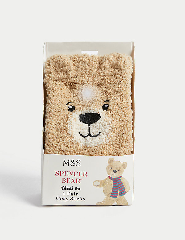 Cosy Spencer Bear™ Slipper Socks - GR