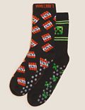 2pk Cotton Rich Minecraft™ Slipper Socks