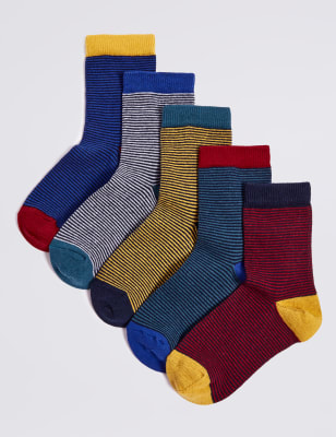 Boys Socks - Slipper, Trainer & Long Socks for Boys | M&S