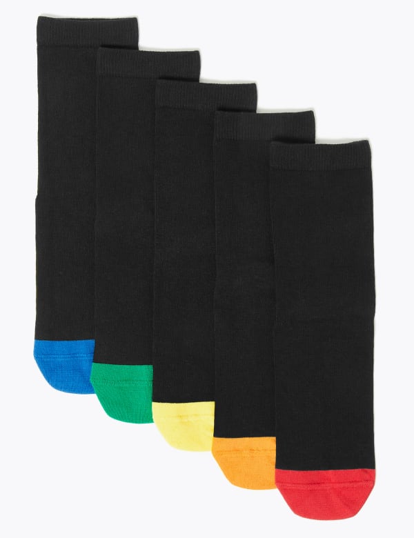 5 Pack of Dreamskin® Cotton Rich Ankle Socks