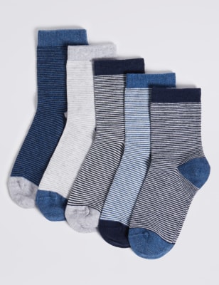 5 Pack Striped Socks