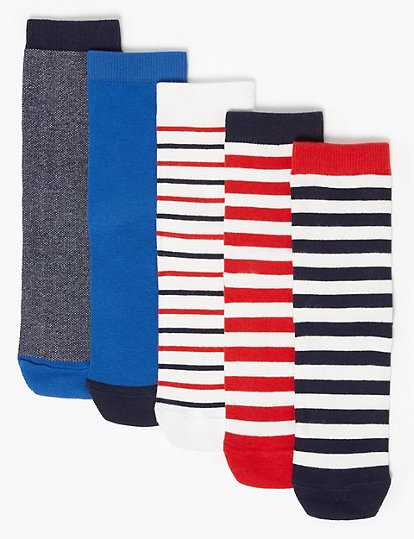 5 Pack of Striped Socks