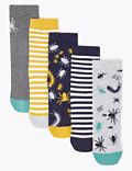 5 Pack of Cotton Rich Bug Socks