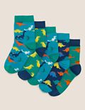 5pk Cotton Dinosaur Socks