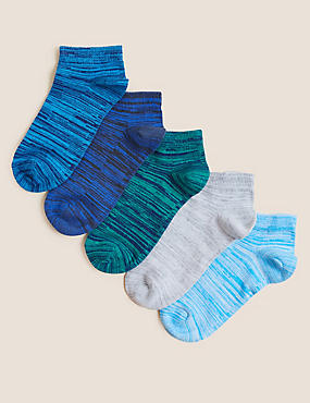 Nízké ponožky s&nbsp;vysokým podílem bavlny, sada 5&nbsp;párů