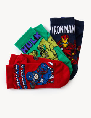 M&S 3 Pack Marvel Socks