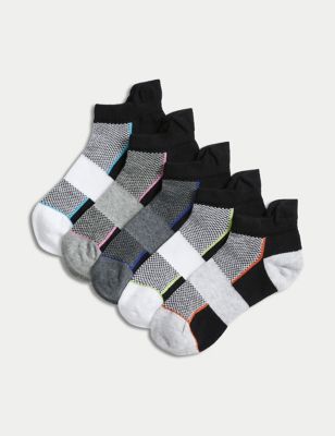 5pk Cotton Rich Patterned Trainer Liners™