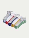 Pack de 5 pares de calcetines de algodón Trainer Liners™ (6&nbsp;pequeño-7&nbsp;grande)