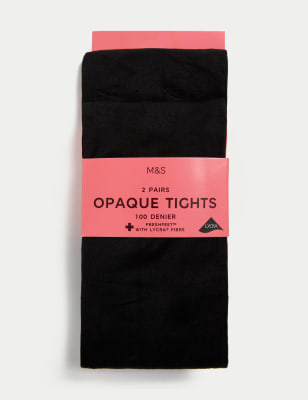 Leggings lycra opaque 100 deniers noir femme