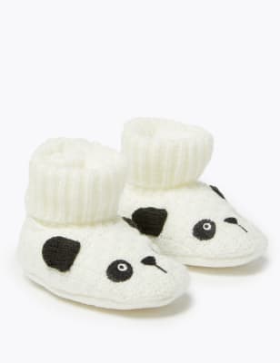 Chaussons montants &agrave; motif panda