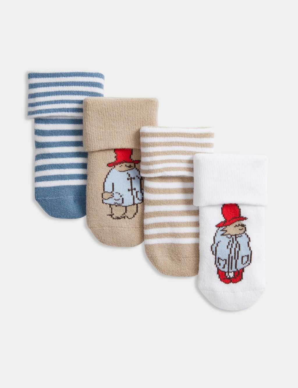 4pk Cotton Rich Paddington™ Socks