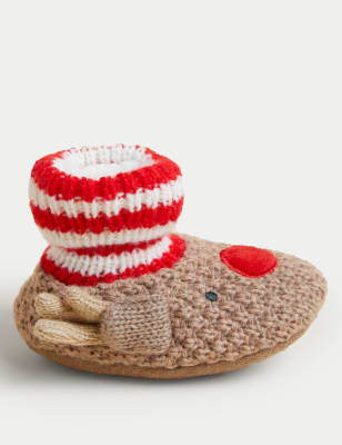 Reindeer Baby Booties