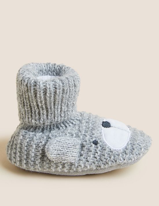 Calzado de bebé tipo bota con diseño de oso (0-24&nbsp;meses)