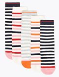 5 Pack of Cotton Rich Striped Socks