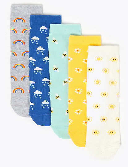 5 Pack of Spring Patterned Socks
