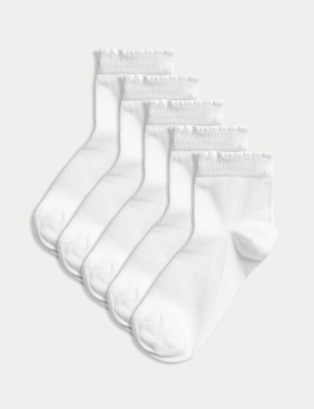 5pk of Short Picot Socks image 1