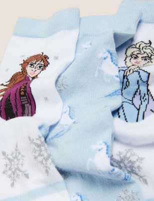 

Girls M&S Collection 3pk Cotton Rich Frozen 2™ Socks - White Mix, White Mix