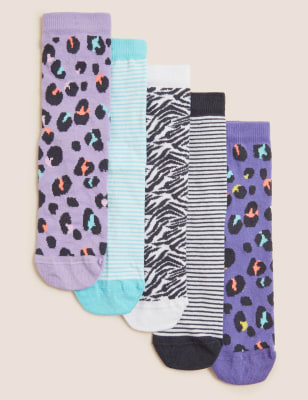 

M&S Collection 5er-Pack Socken mit hohem Baumwollanteil - Multi, Multi