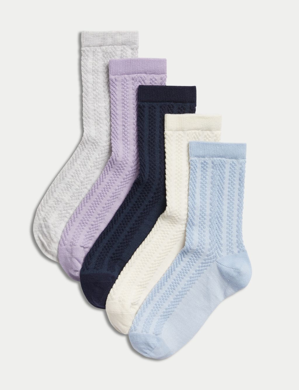 5pk Cotton Blend Socks