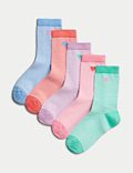 Proužkované ponožky s&nbsp;vysokým podílem bavlny, sada 5&nbsp;párů (6&nbsp;malé&nbsp;– 7&nbsp;velké)