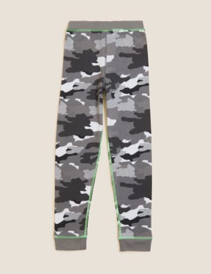

M&S Collection Lange Thermo-Unterhose mit Camouflagemuster (2-16 Jahre) - Grey Mix, Grey Mix