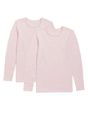 

Girls M&S Collection 2pk Thermal Cotton Blend Vests (2-14 Yrs) - Pink Mix, Pink Mix